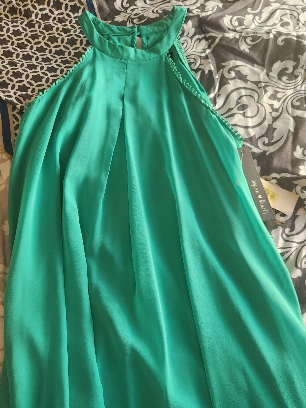 Aqua green spring/summer dress
